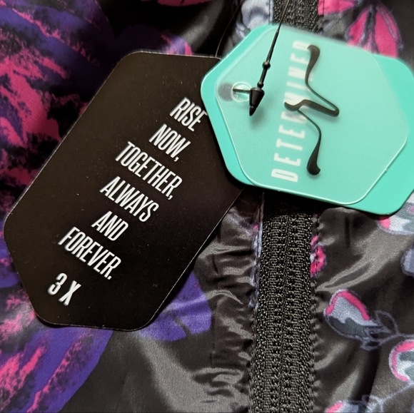 RISE By LulaRie Floral Lightweight Full-Zip Windbreaker 3XL/24-26 - Picture 12 of 14